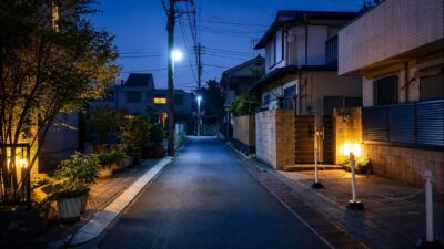 Blue Hour Walk Through Quiet Japanese Streets