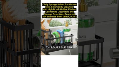 Cisily Sponge Holder for Kitchen Sink, Sink Caddy Organizer  | #Shorts