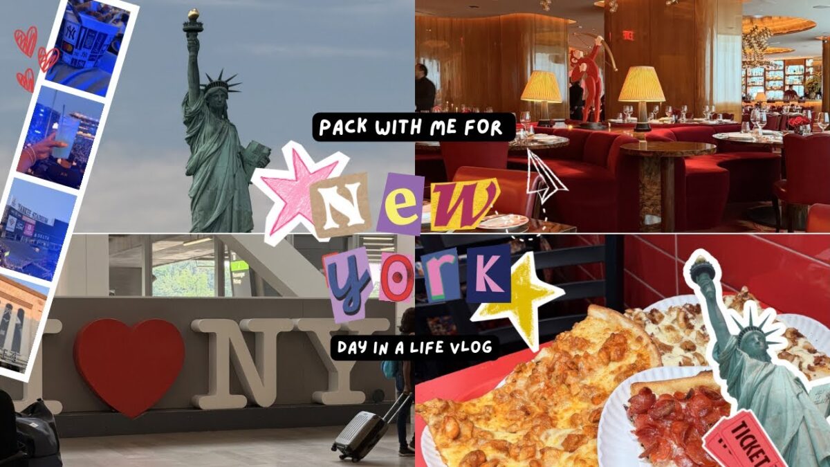 Day In A Life Vlog | Pack With Me For New York | Travel Essentials | Vacation Outfits Ideas/Styling