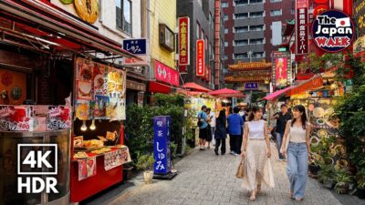 Japan Sunset Walk – Kobe Chinatown to Vibrant Backstreets | Nankinmachi | 4K HDR