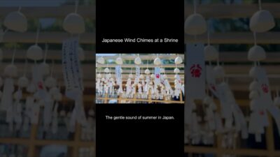 Japanese wind Chimes at a Shrine #japan #travel #summer