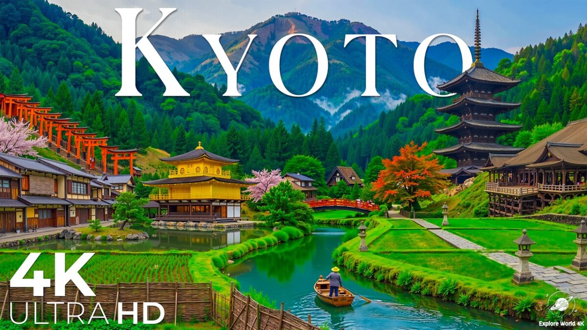 Kyoto 4K 🇯🇵 Bamboo Forest, Ancient Temples & Peaceful Japanese Scenery