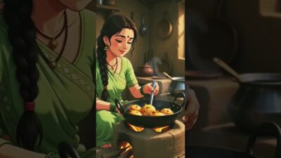 Morning Routine Village Wife | Crispy Aloo Bonda Breakfast | Indian Village Family Vlog #shortvideo