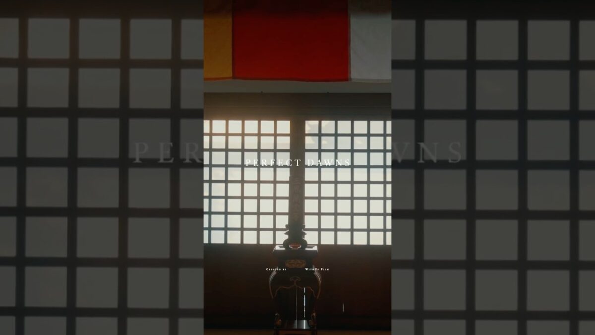 【PERFECT DAWNS】禅宗のお寺で坐禅と掃除体験　蝉の声がきこえる夏休み初日