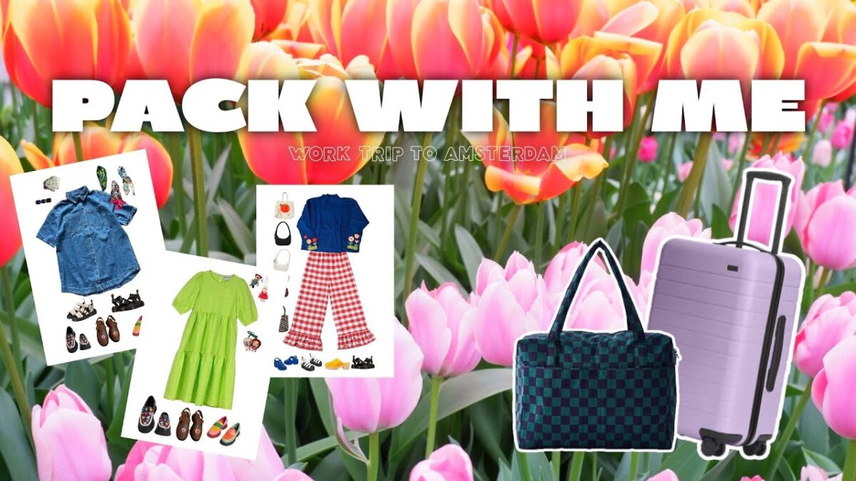 Pack With Me For Amsterdam | In Flight Essentials | Outfit Planning | Work Trip