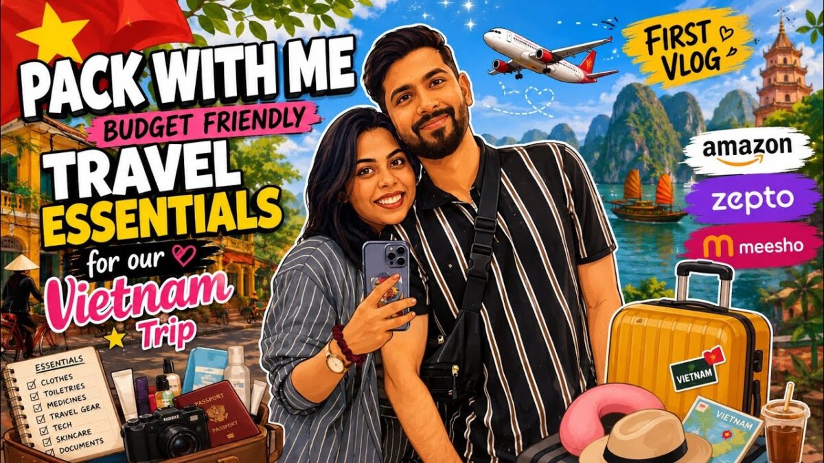 Pack with me – budget friendly travel essentials to our trip to Vietnam PART-1