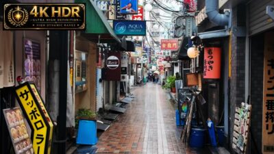 Rainy Afternoon Walk Through Tokyo, Retro Shopping Streets and Quiet Alleys | Japan 4K HDR