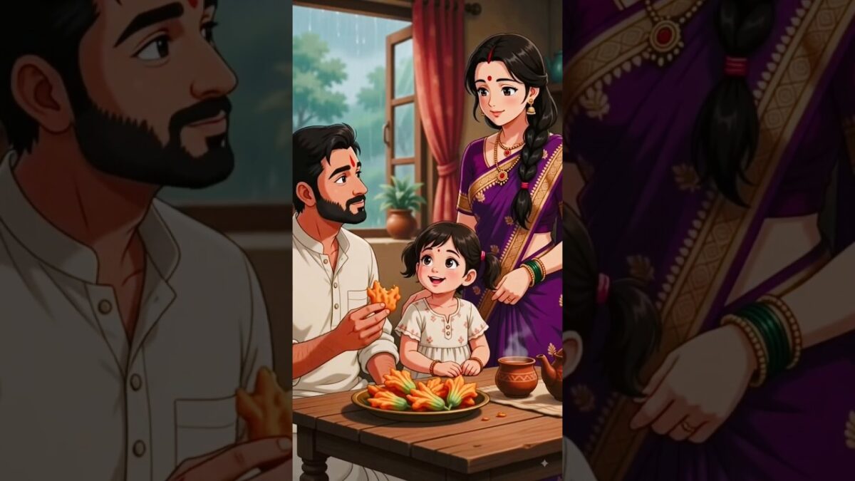 Rainy Village Morning Routine & Crispy Pumpkin Flower Fritters 🌧️🌼 | Ghibli Style AI Cooking Story