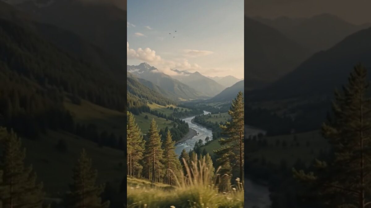 Sunset Drive Through the Mountains 🌄 | Ultra-Realistic Nature ASMR #shorts #NatureASMR #Travel