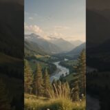 Sunset Drive Through the Mountains 🌄 | Ultra-Realistic Nature ASMR #shorts #NatureASMR #Travel