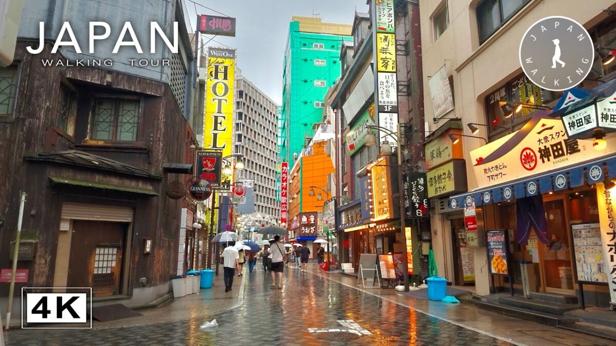Tokyo Rainy Walk – Ikebukuro | Japan Walking Tour【4K】