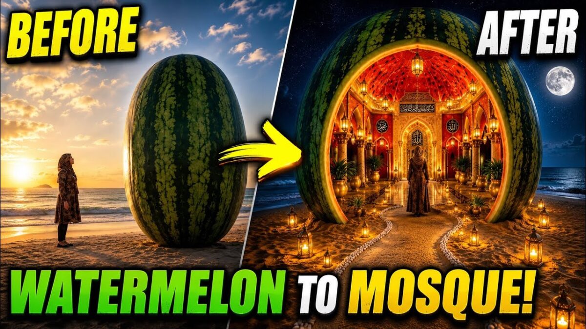 Transforming Nature Into A Beautiful Sanctuary 🍉🕌 | Relaxing Ambient ASMR