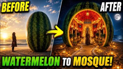 Transforming Nature Into A Beautiful Sanctuary 🍉🕌 | Relaxing Ambient ASMR