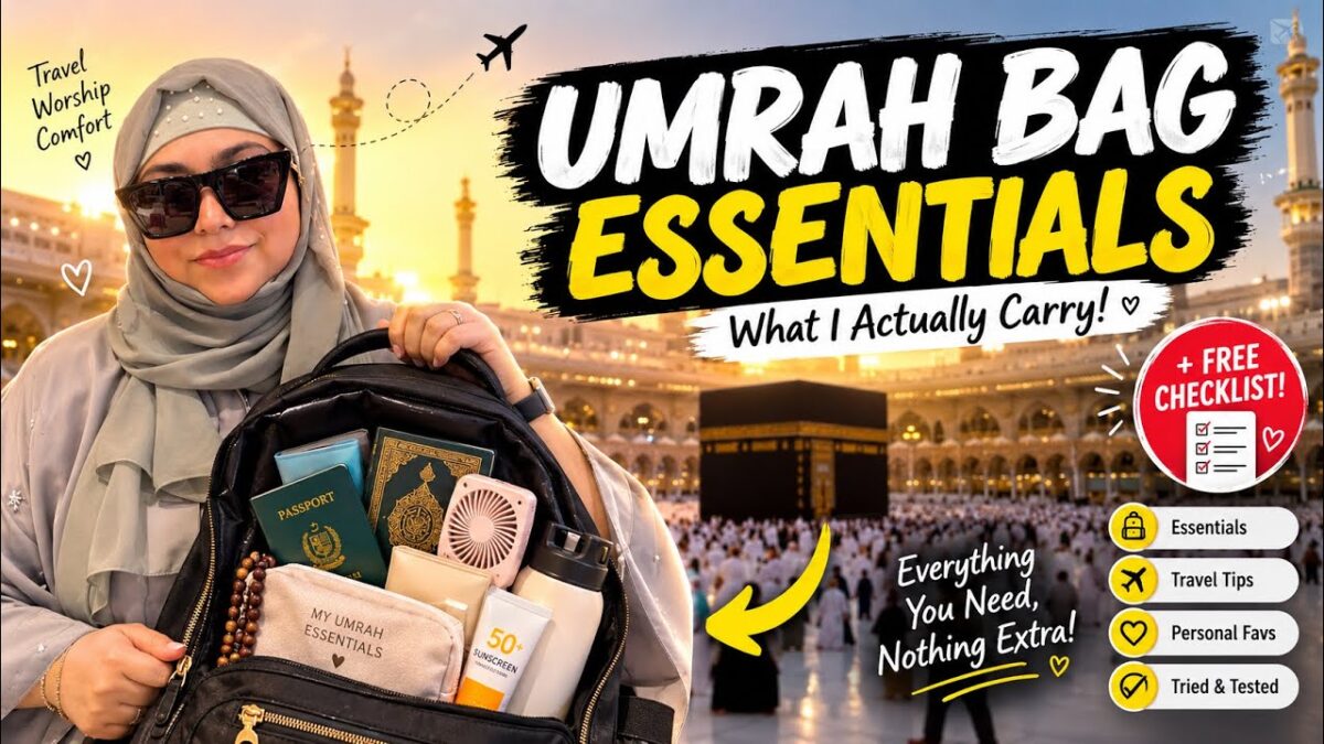 Umrah packing list | Umrah essentials | what to carry during umrah bagpack
