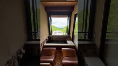 客室専用足湯から眺める景色が絶景すぎる客室ルームツアー