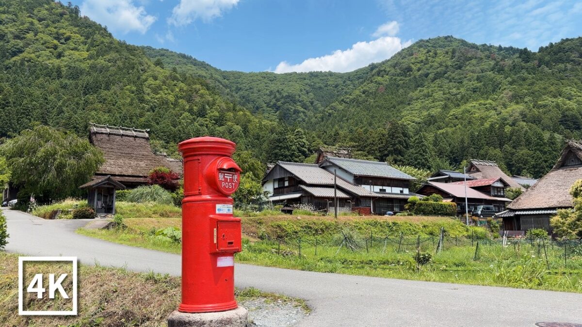 京都・初夏の田舎ドライブ旅｜美山かやぶきの里・日吉ダム｜日本 4K