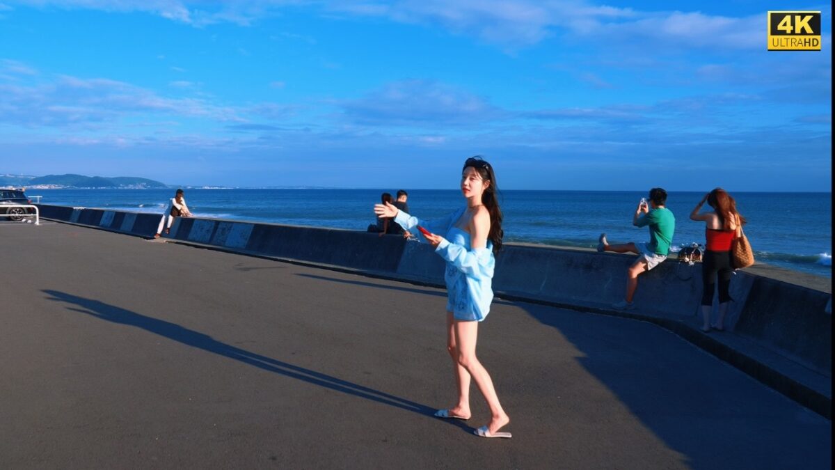 4K HDR Kamakurakokomae Walk 🍃 Ocean Breeze & Slow Moments on the Shonan Coast