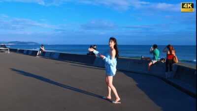 4K HDR Kamakurakokomae Walk 🍃 Ocean Breeze & Slow Moments on the Shonan Coast