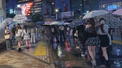【4K】雨の日の渋谷散歩 ☔️ Rainy Walk in Shibuya, Tokyo