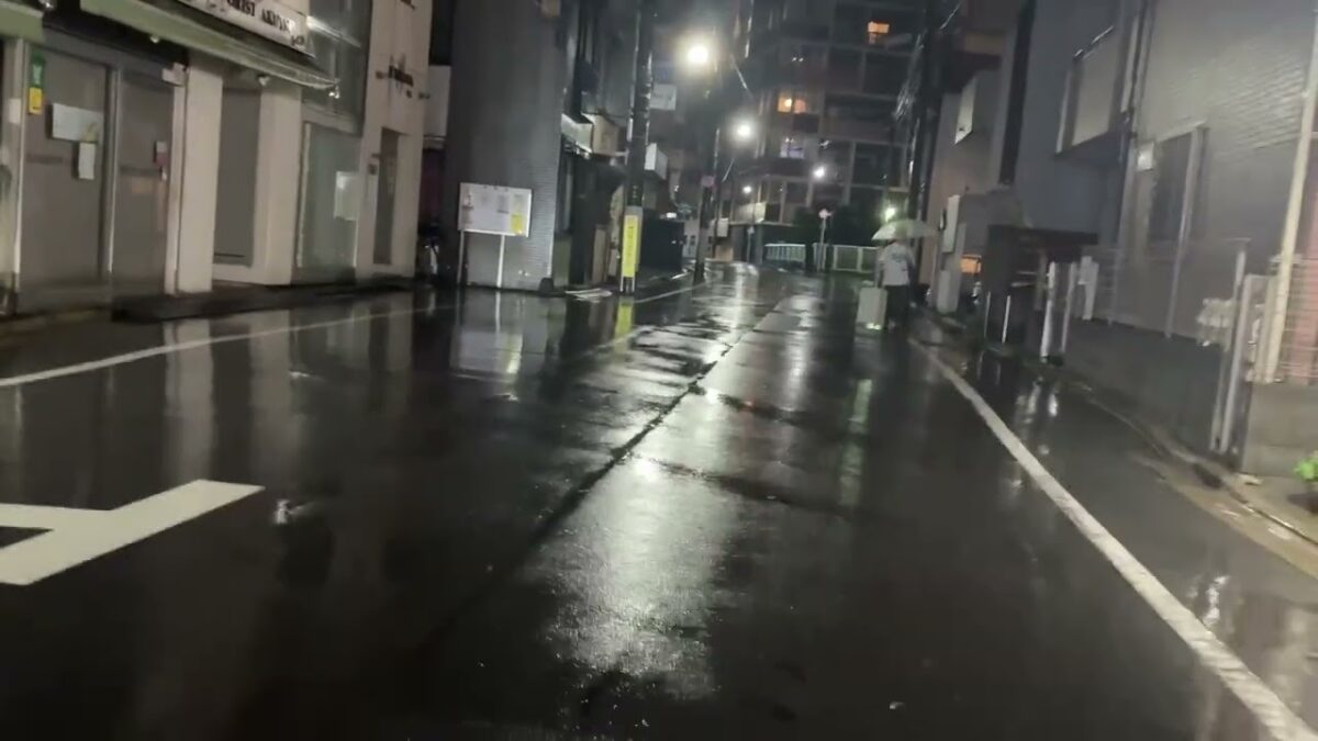 【4K/ASMR】雨の東京夜散歩｜濡れた路地に反射するネオンと雨音（Tokyo Rain Walk）