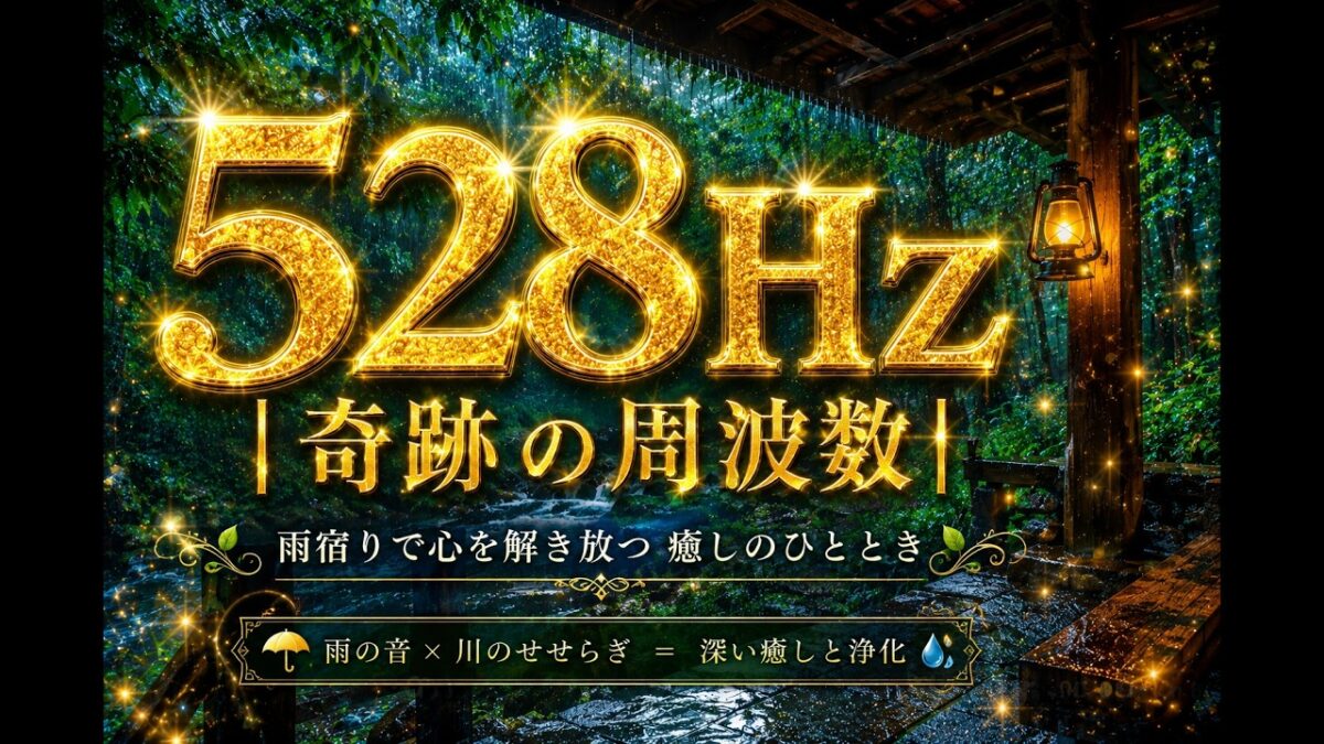 【528Hz】｜奇跡の周波数｜森林浴で心を癒す深いリラックスBGM