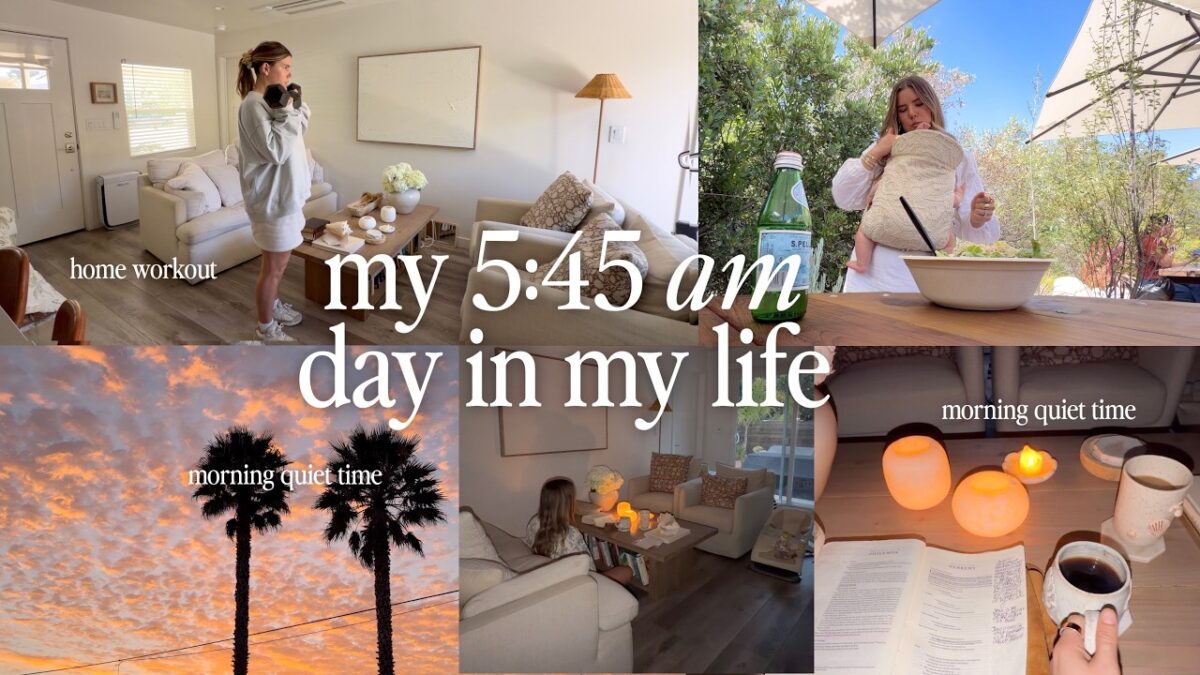 5:45AM Day in My Life 🌞 Early Morning Routine, Workout & Grocery Shop!