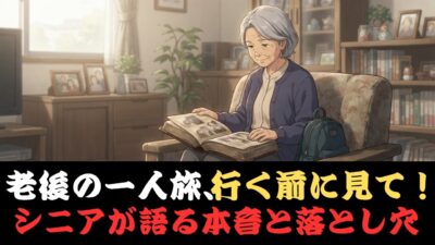 【体験談】一人旅は寂しい？72歳女性が見つけた本当の自由とは＜老後・シニアライフ＞【シニア漫画】