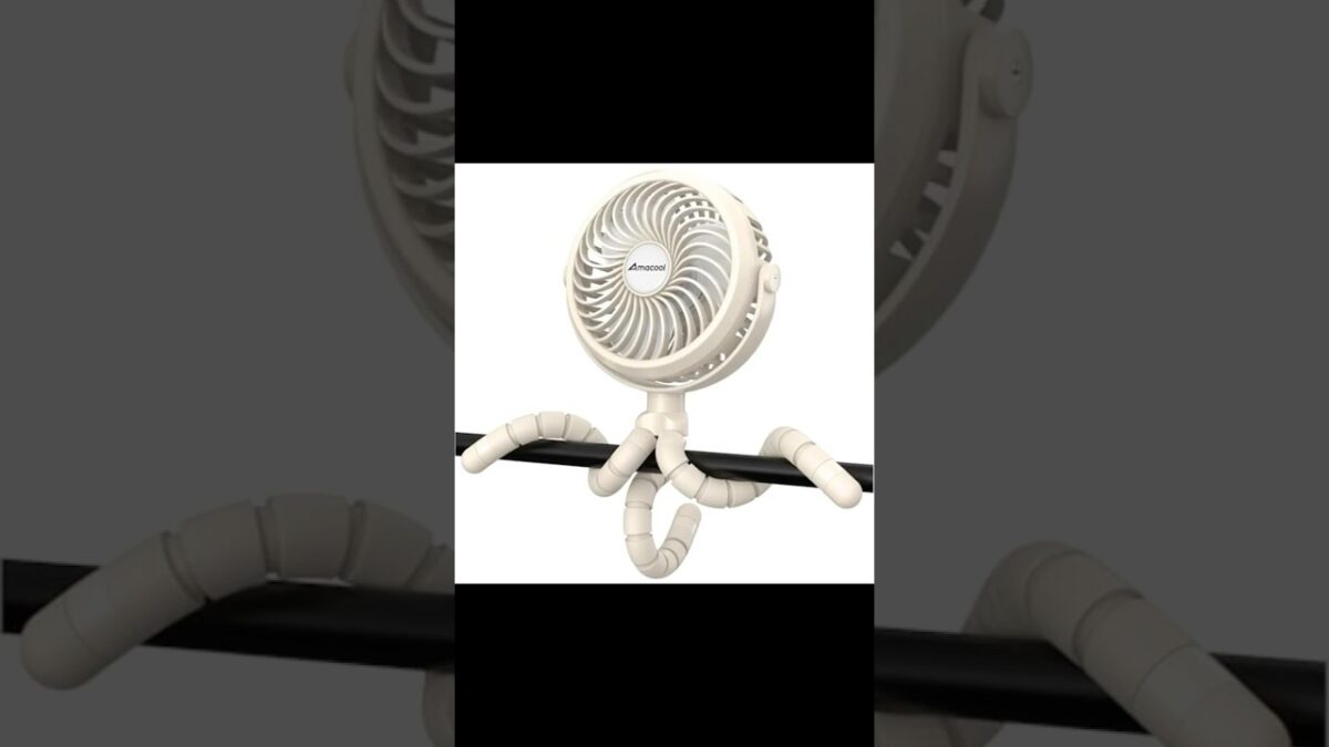 AMACOOL Review: Best Battery Operated Stroller Fan, Baby Travel Essentials
