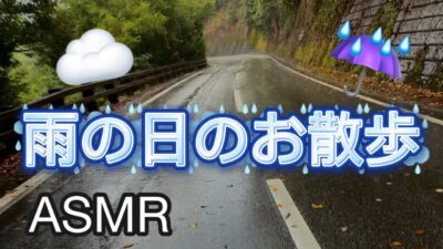[ASMR] 雨の日、一緒にお散歩しよう☔️｜雨音・足音・環境音