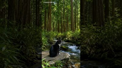 Akasawa Kiso Hinoki Forest, Nagano 🐾🌲 Calm Morning BGM #shorts