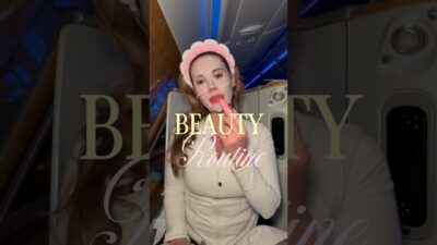 BEAUTY ROUTINE ON MY FLIGHT #beautyroutine #beautyblogger #skincare #skincareroutine #kbeauty