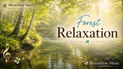 【森林浴BGM】川のせせらぎと鳥のさえずり｜心やすらぐ癒しのピアノ・ヨガ・瞑想｜BloomFlow Nature