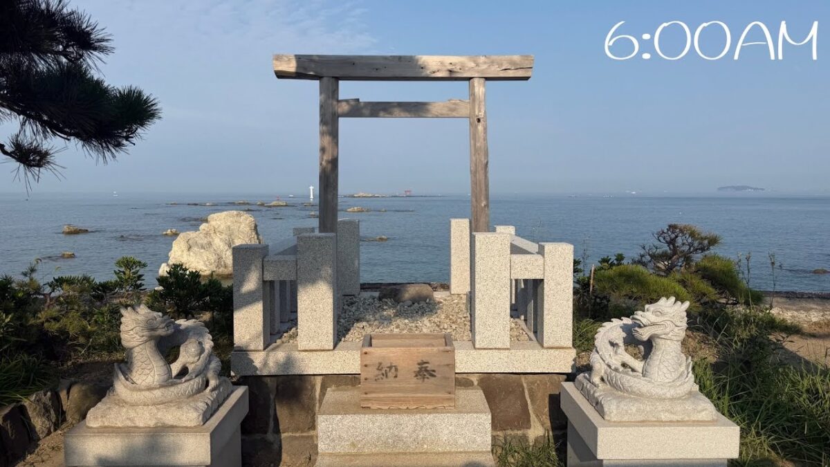 Beautiful Seaside Shrine in Japan | Morning Walk at Morito Shrine, Hayama [ASMR / No Talking]