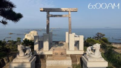 Beautiful Seaside Shrine in Japan | Morning Walk at Morito Shrine, Hayama [ASMR / No Talking]