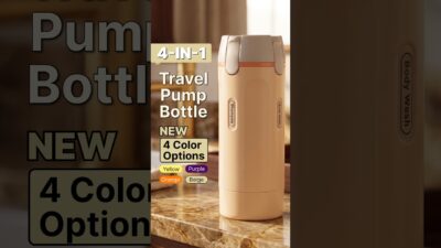Beige is giving quiet luxury ✨🧡 #travelessentials #travelbottle #amazonfinds #travelgear #