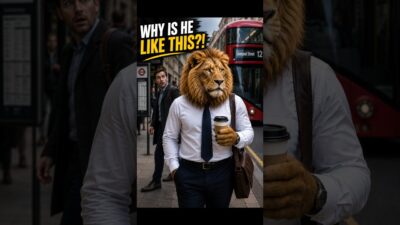 Bro really has a 9–5… just don’t ask what’s in his resume. 😂🦁.  #shorts #explore #trendingshorts