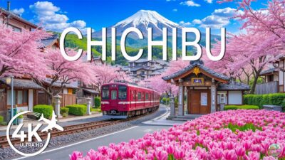 Chichibu in Spring 4K 🌸 Discover Pink Moss Fields, Peaceful Temples & Scenic Mountain Views