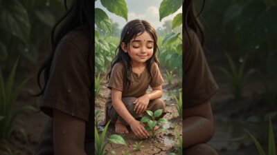 First Rain Drop Story 🌧️ | Emotional Ghibli Village ASMR | पहली बारिश की वो एक बूंद… 🌧️✨ #shorts