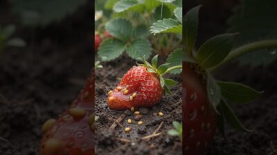 🍓 From a tiny seed to a juicy, ripe strawberry! 🌱 Watch the fascinating life cycle of a strawberry