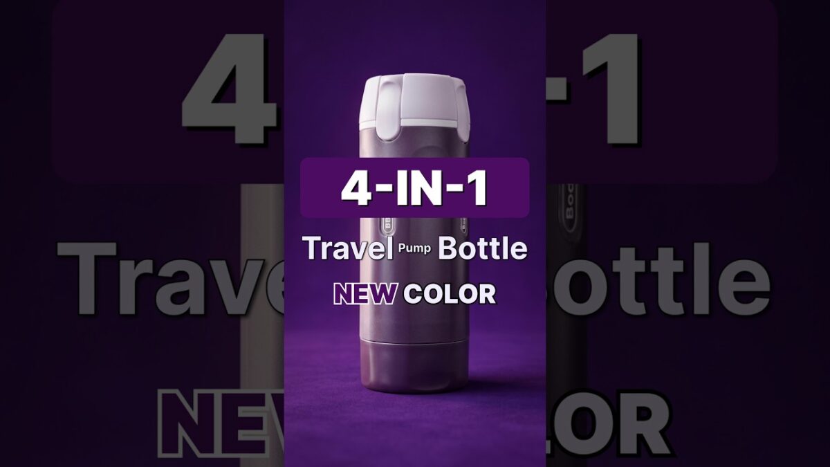 💜 How to Simplify Your Travel Routine – 4-in-1 Travel Bottle Tutorial #travelessentials #amazonfinds