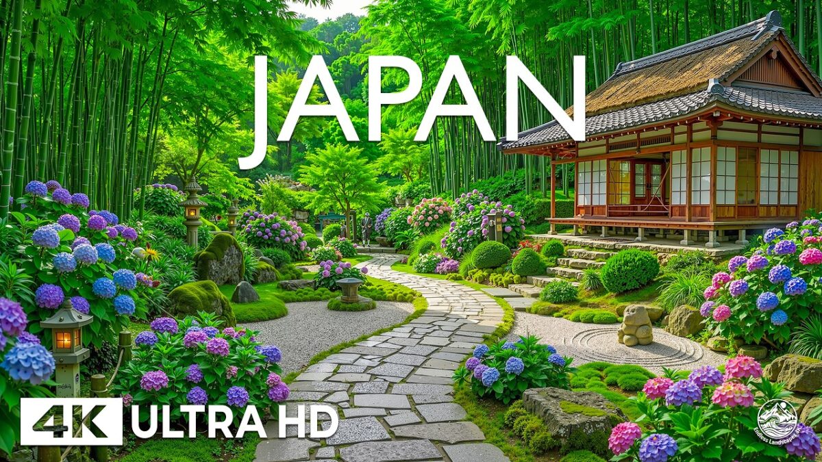 Japan 4K 🇯🇵 – Zen Gardens, Ancient Temples & Peaceful Japanese Scenery 🌿⛩️