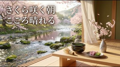 【Morning BGM #42】森の朝に深呼吸したくなる癒しのひととき｜やさしいギターとピアノで心安らぐ時間【勉強・作業・リラックス】#MorningBGM #森の朝 #作業用BGM