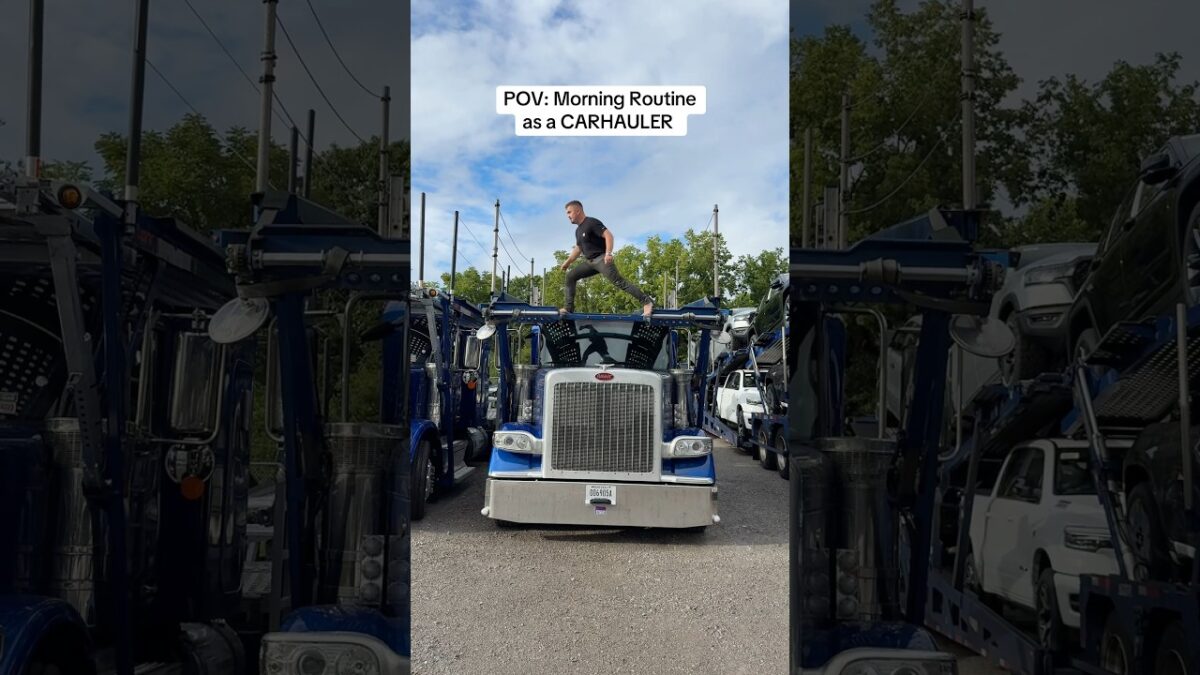 Morning routine as a car hauler #morningroutine ￼￼