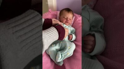Morning routine w/ Mia🤍 #rebornbaby #realisticbaby #babyroutine #cute #babygirl #shorts #fyp