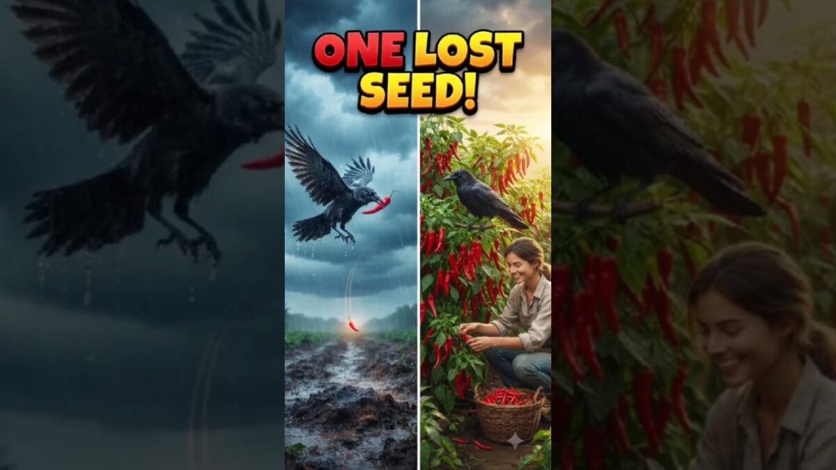 🐦 One Lost Chili Seed Changed Everything!#Shorts #Chili #ASMR #Nature #Viral