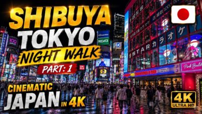 [Part: 1] Shibuya Tokyo Night Walk 🇯🇵 | Cinematic Japan in 4K | Streets of Tokyo