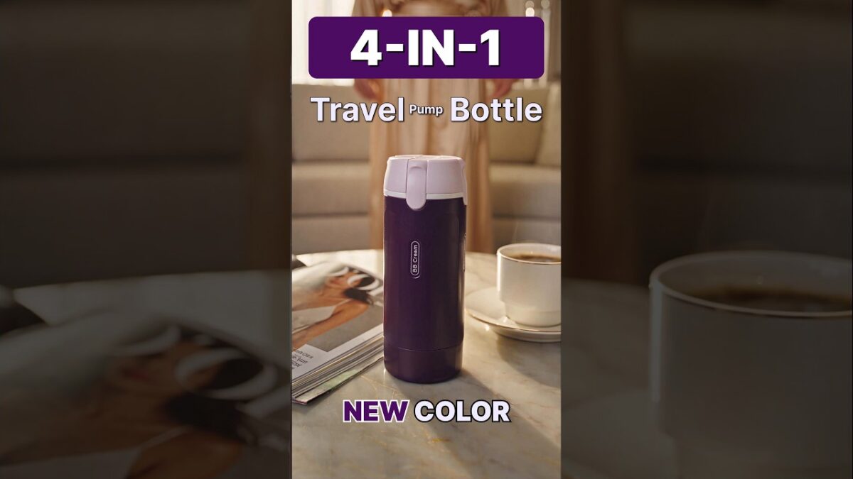 Purple is the new neutral for the elevated traveler 💜✨ #travelessentials #amazonfinds #travelbottle