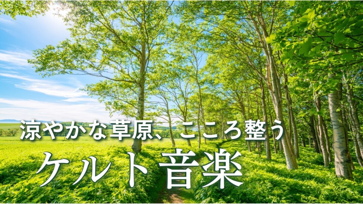【ケルト音楽】涼やかな草原の朝、森林浴でリフレッシュ🌿穏やかな気持ちになるケルト音楽｜Relaxing Celtic Music｜癒しBGM 作業用BGM 読書BGM