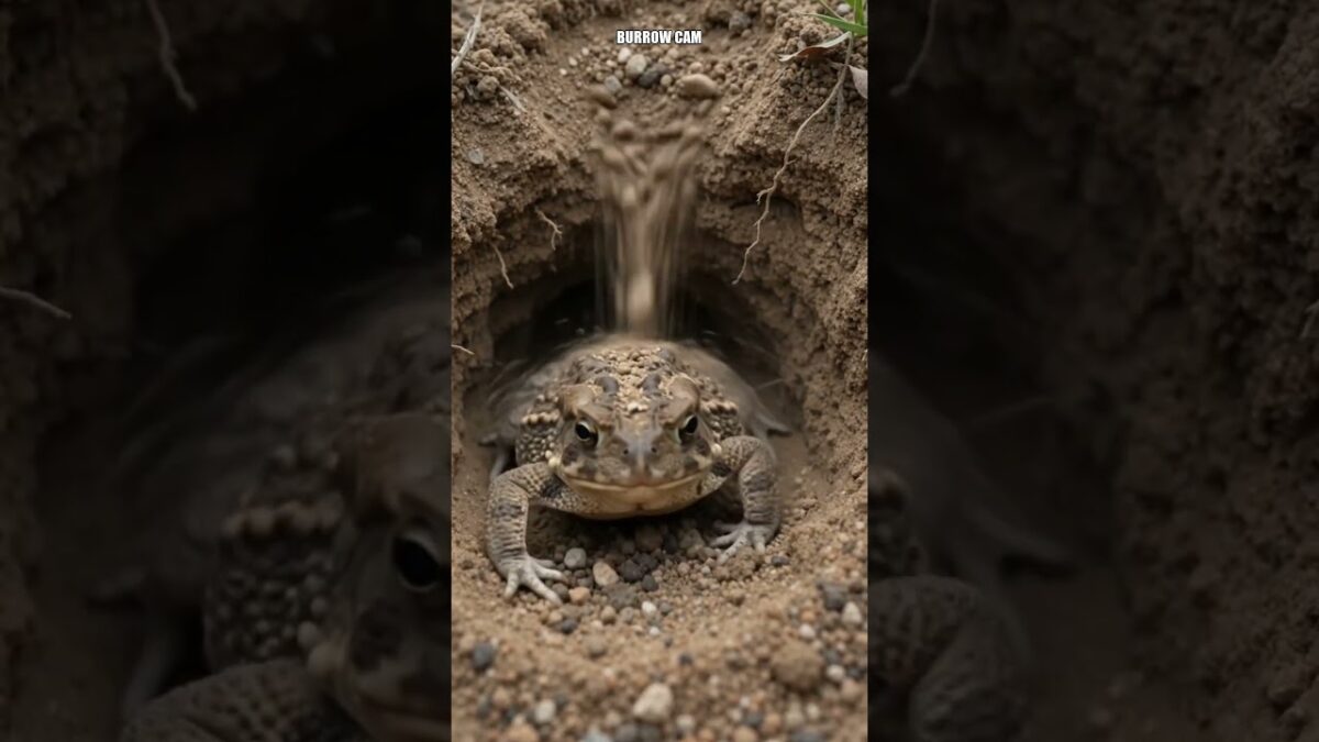Spadefoot Toad Aestivation Burrow 40 cm Underground #Shorts
