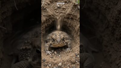 Spadefoot Toad Aestivation Burrow 40 cm Underground #Shorts